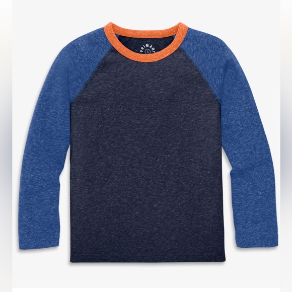 Primary Other - NWOT Primary Clothing  Kids Heathered Long Sleeve Baseball Tee